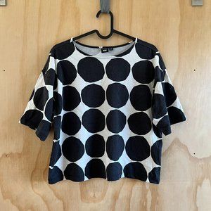 Marimekko X Uniqlo Short Sleeve T-Shirt XS Kivet Print